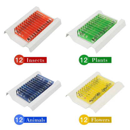 Minislides - 48 piece microscope slide set